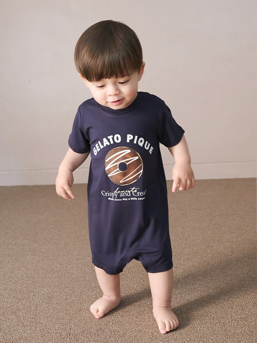 GELATO PIQUE KIDS & BABY「【BABY】ドーナツワンポイントロンパース」|ロンパース|NVY