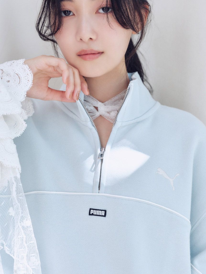 SNIDEL「チュールエンブロイダリーレースブラウス」|シャツ・ブラウス|