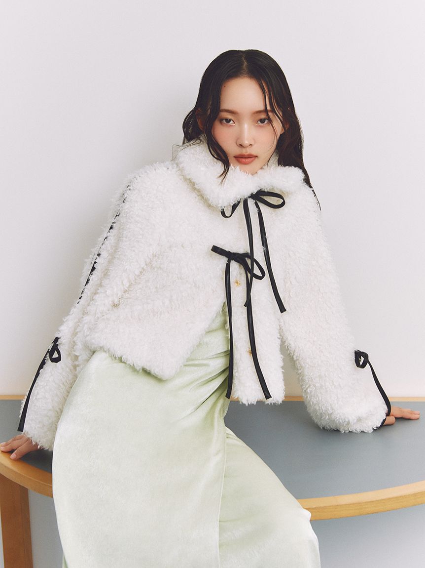 FRAY I.D「【限定カラー】ドレープサテンキャミソールワンピース」|ワンピース|