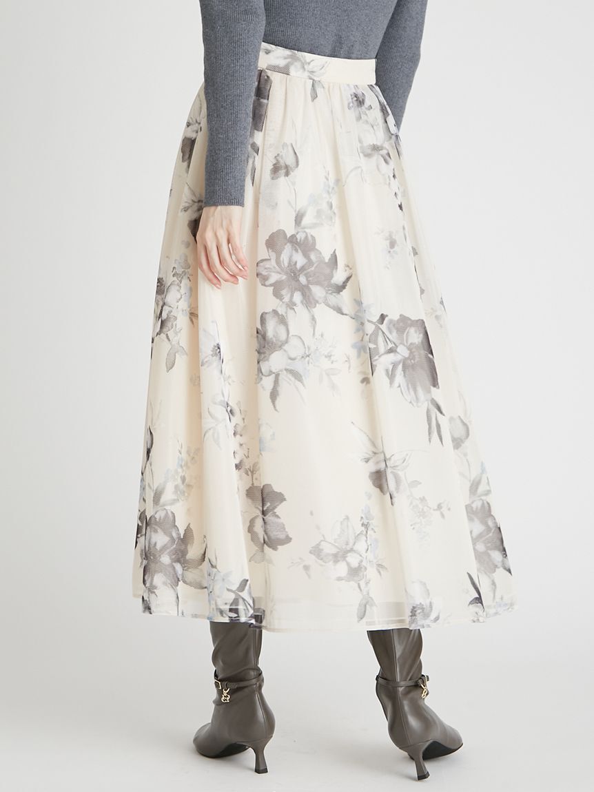 CELFORD「フラワープリントボリュームスカート」|スカート|