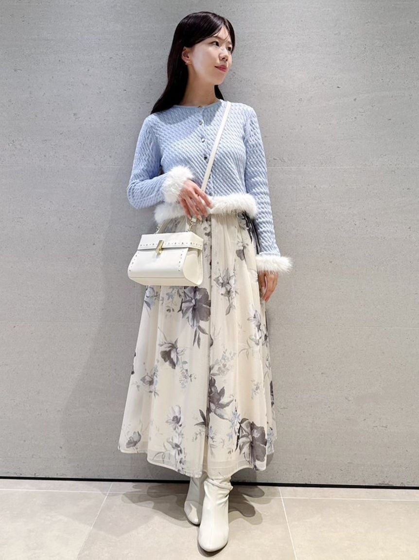 CELFORD「フラワープリントボリュームスカート」|スカート|LBEG