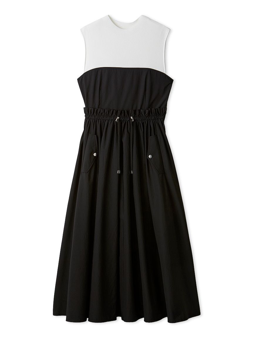 CELFORD「ドロストニットドッキングワンピース」|ワンピース|BLK