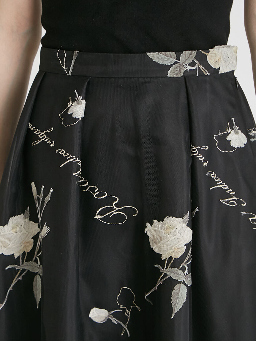 CELFORD「【CELFORD&times;P.J. REDOUTEコラボ】 Rosa刺繍チュールスカート」|スカート|