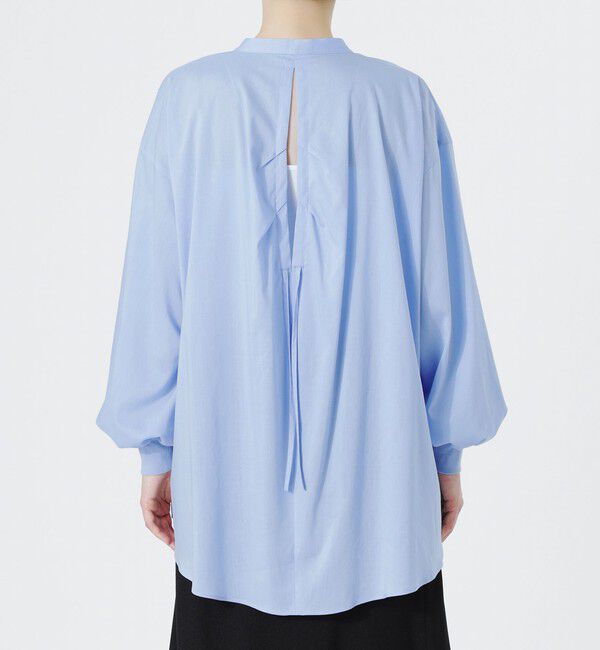  「リネンミックスギャザーブラウス」|シャツ・ブラウス|