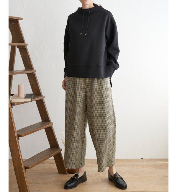 ikka「ダンボールニットスピンドルプルオーバー」|パーカー|