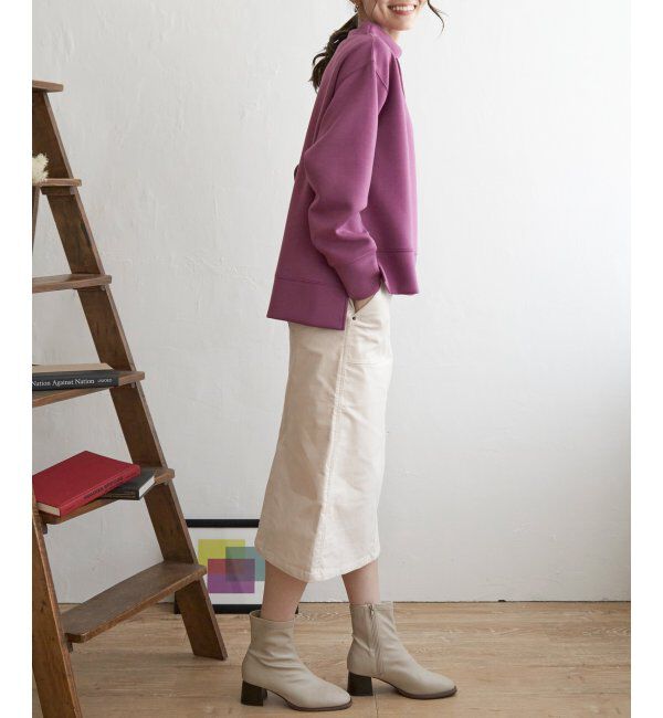 ikka「ダンボールニットスピンドルプルオーバー」|パーカー|