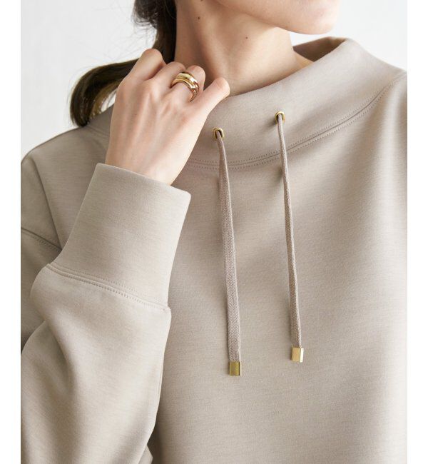 ikka「ダンボールニットスピンドルプルオーバー」|パーカー|