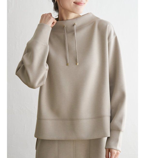 ikka「ダンボールニットスピンドルプルオーバー」|パーカー|