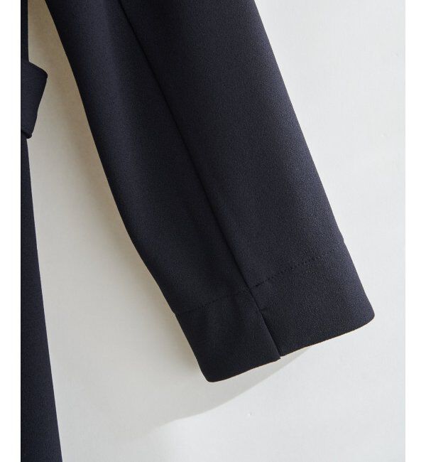 IKKA LOUNGE「カットジョーゼットウエストタブワンピース」|ドレス|