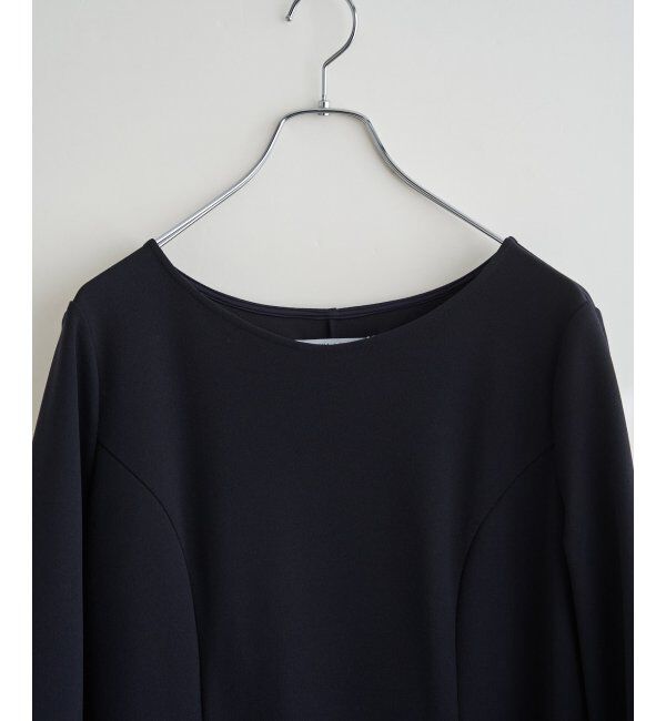 IKKA LOUNGE「カットジョーゼットウエストタブワンピース」|ドレス|