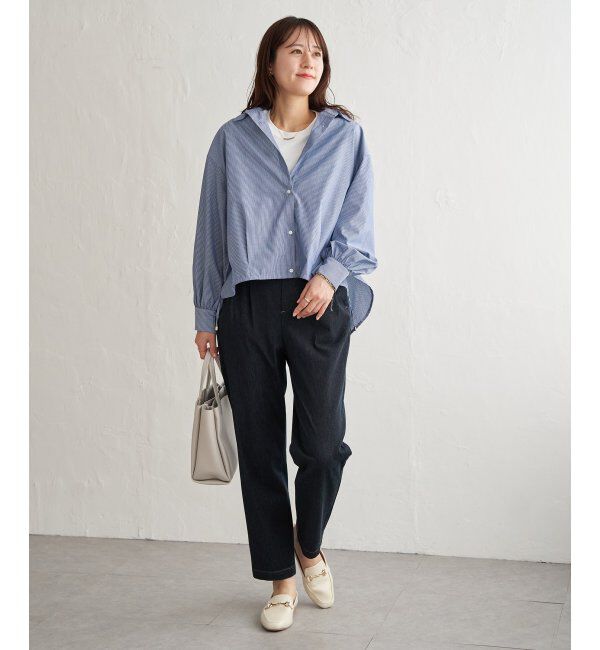 ikka「ドロストロングテールシャツ」|シャツ・ブラウス|