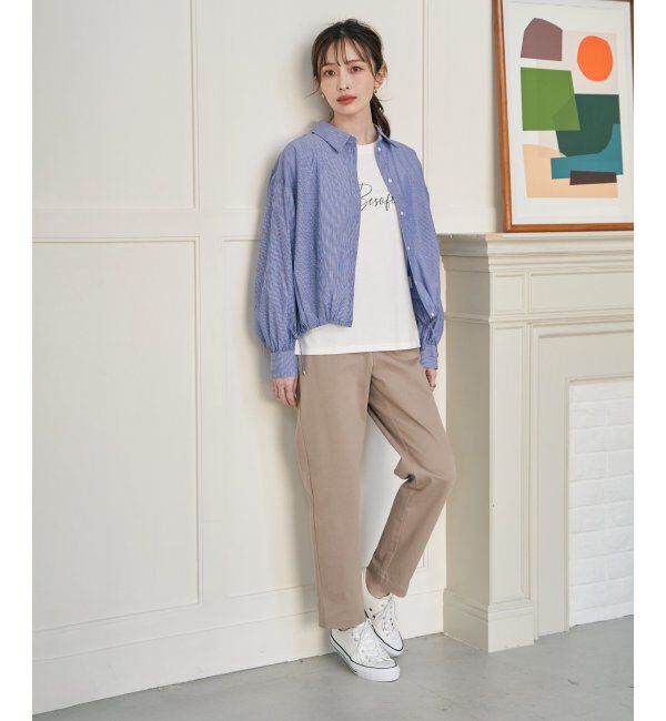 ikka「ドロストロングテールシャツ」|シャツ・ブラウス|