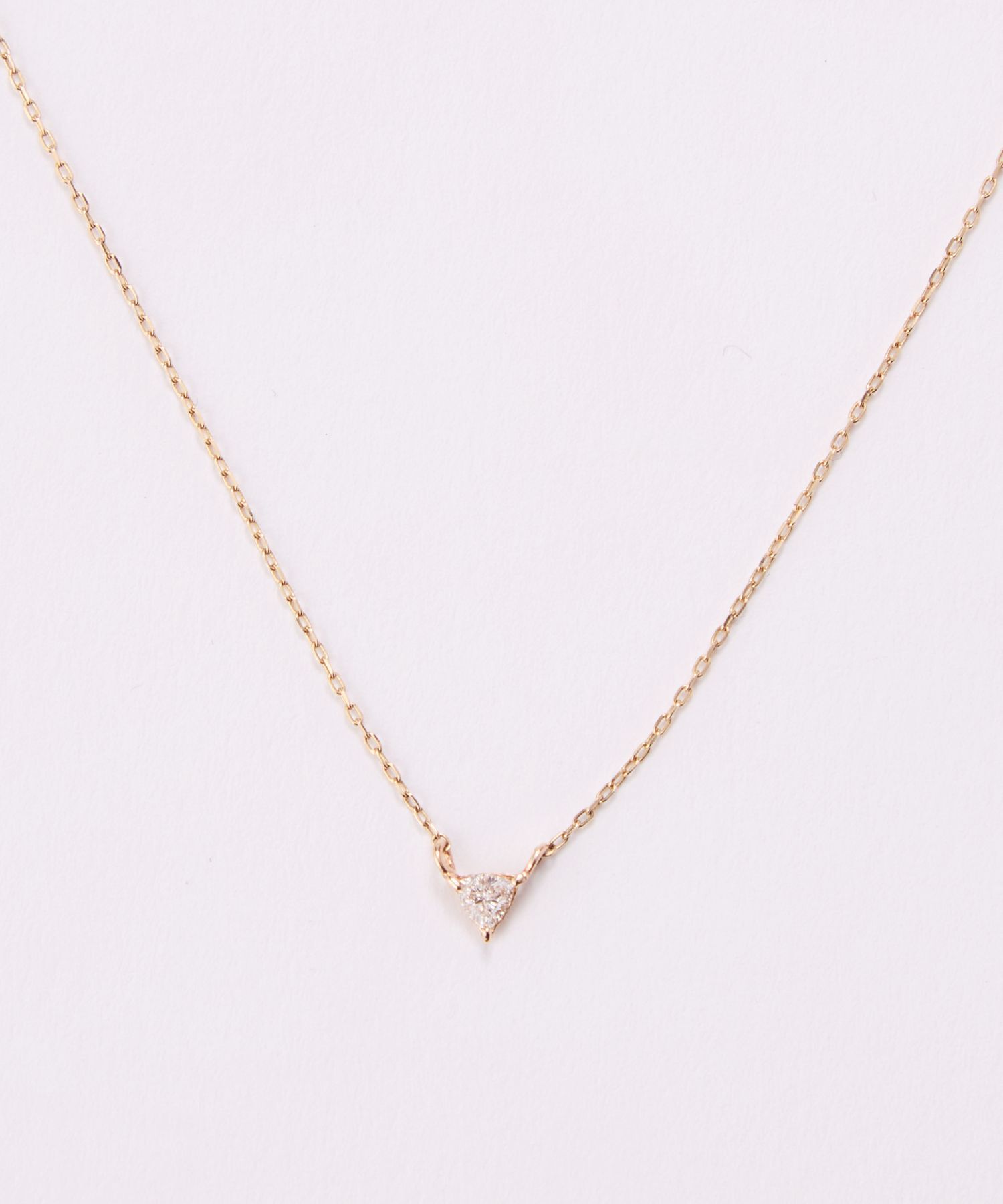 JUPITER「【K10】トリリアントダイヤモンドネックレス/0.06ct/37+3cm」|ネックレス|