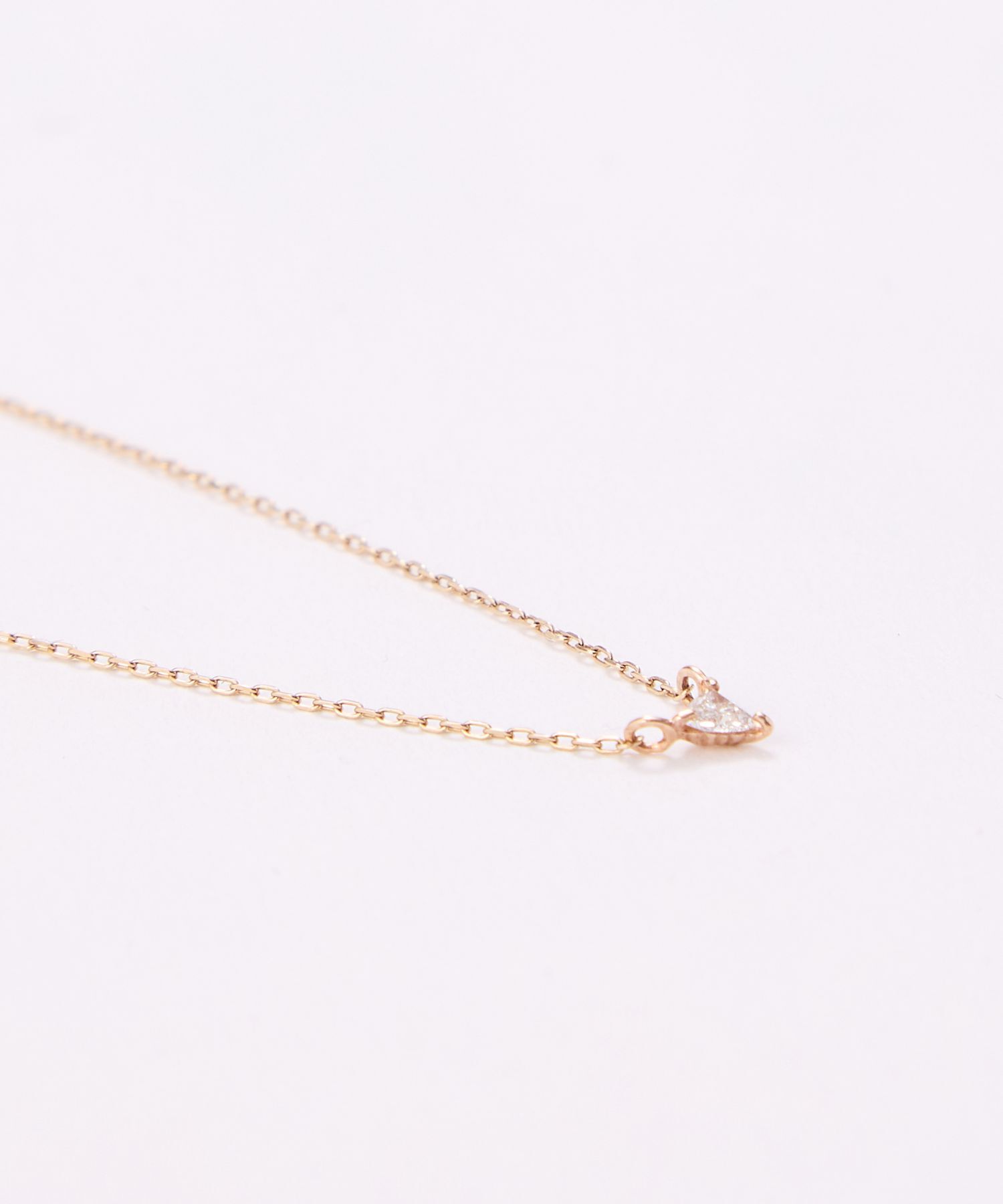 JUPITER「【K10】トリリアントダイヤモンドネックレス/0.06ct/37+3cm」|ネックレス|