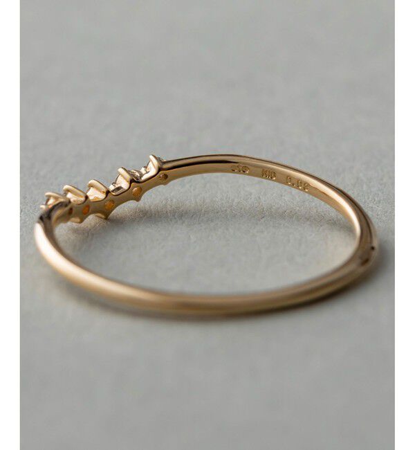 ete「[レイヤード] K18YG ダイヤモンド リング」|リング|