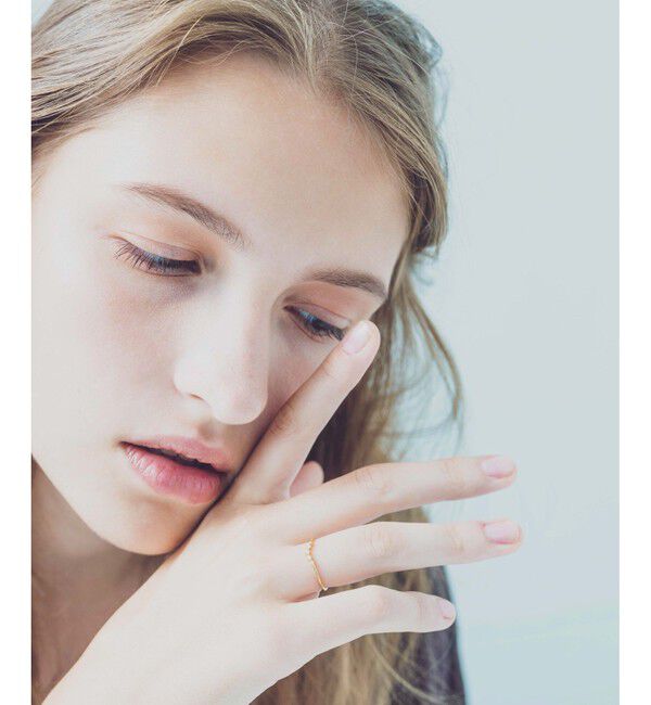 ete「[レイヤード] K18YG ダイヤモンド リング」|リング|