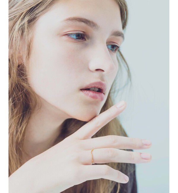 ete「[レイヤード] K18YG ダイヤモンド リング」|リング|