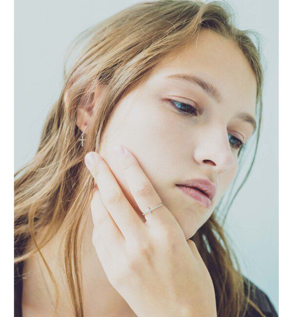 ete「PT900 クロス ダイヤモンド リング」|リング|