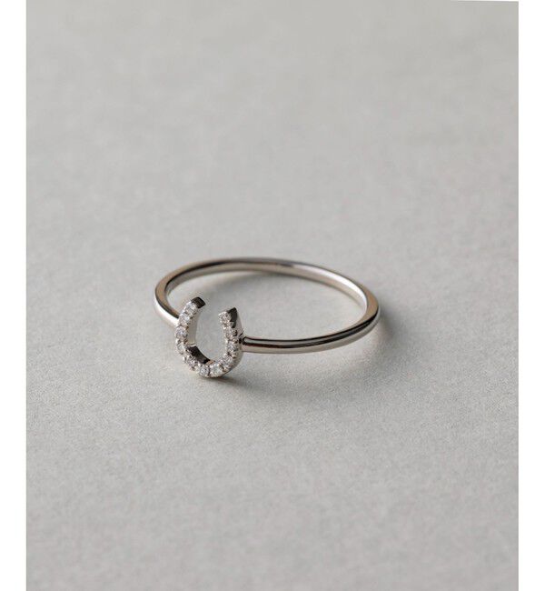 ete「PT900 ホースシュー ダイヤモンド リング」|リング|