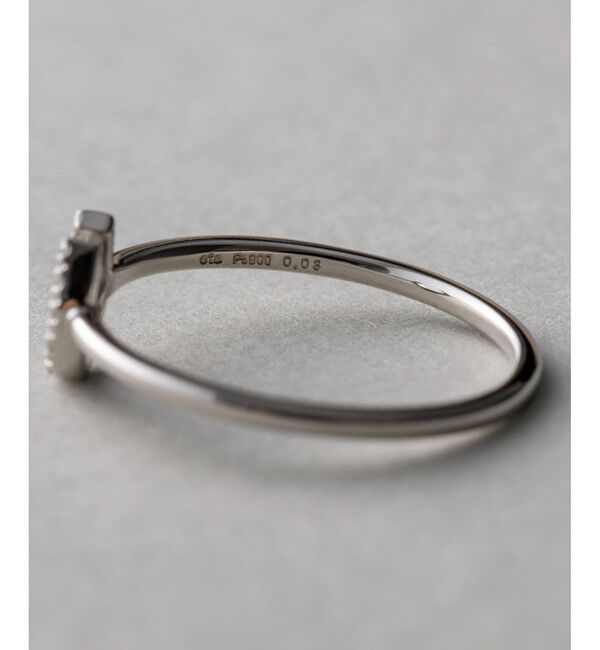 ete「PT900 ホースシュー ダイヤモンド リング」|リング|