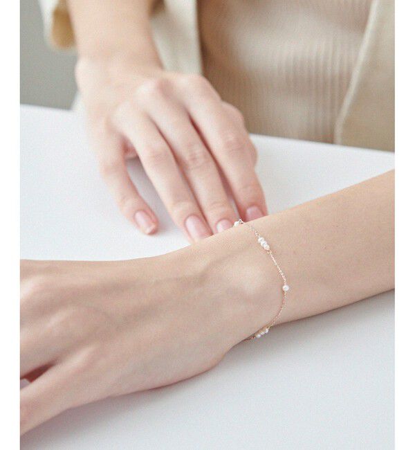 ete「[レイヤード] K10MPG パール ステーション ブレスレット」|ブレスレット・バングル|