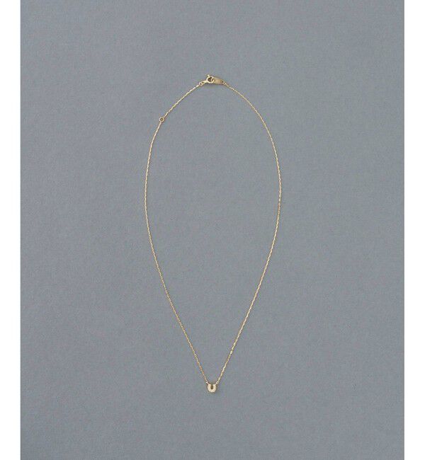 ete「K10YG ダイヤモンド ホースシュー ネックレス」|ネックレス|