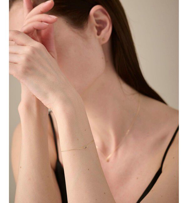 ete「K18YG フルール ブレスレット（誕生石 1・2・3・6・8・10・11・12月）」|ブレスレット・バングル|