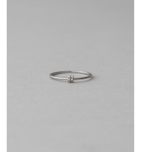 ete「[レイヤード] K10WG ダイヤモンド リング」|リング|ホワイトゴールド