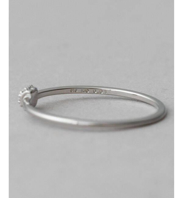 ete「[レイヤード] K10WG ダイヤモンド リング」|リング|