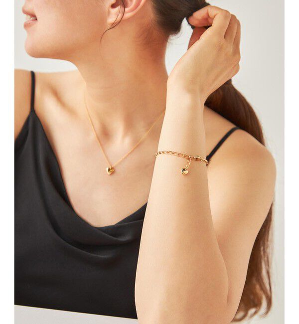 ete「[レイヤード] ハート ブレスレット」|ブレスレット・バングル|