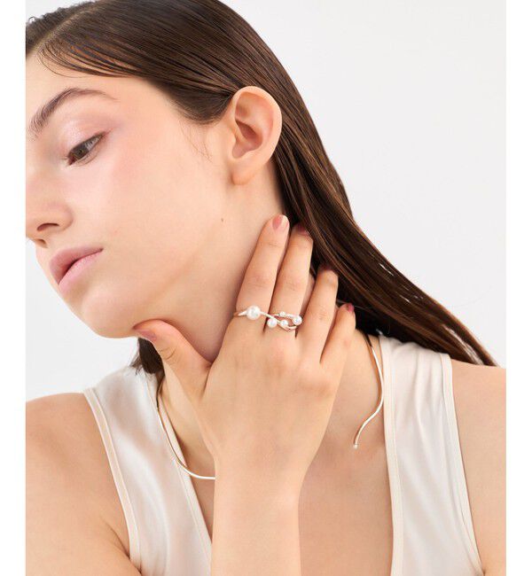 ete「[フォーム] パール リング」|リング|