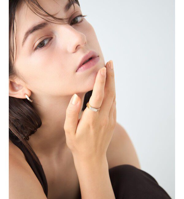 ete「[トリカラー] ボクシー リング ミディアム」|リング|