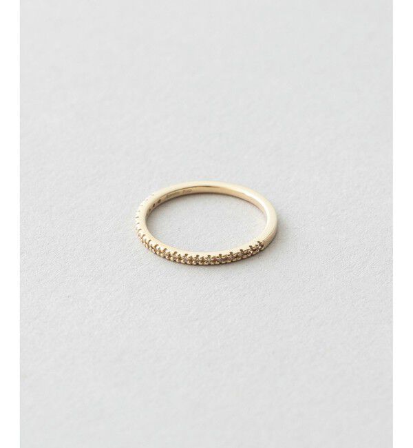 Jouete「K10YG ピンキーリング ブラウンダイヤモンド」|リング|