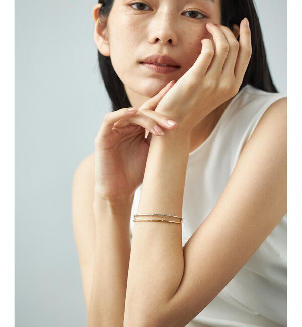 Jouete「[スライドブレス]  ダブルライン コンビカラー」|ブレスレット・バングル|