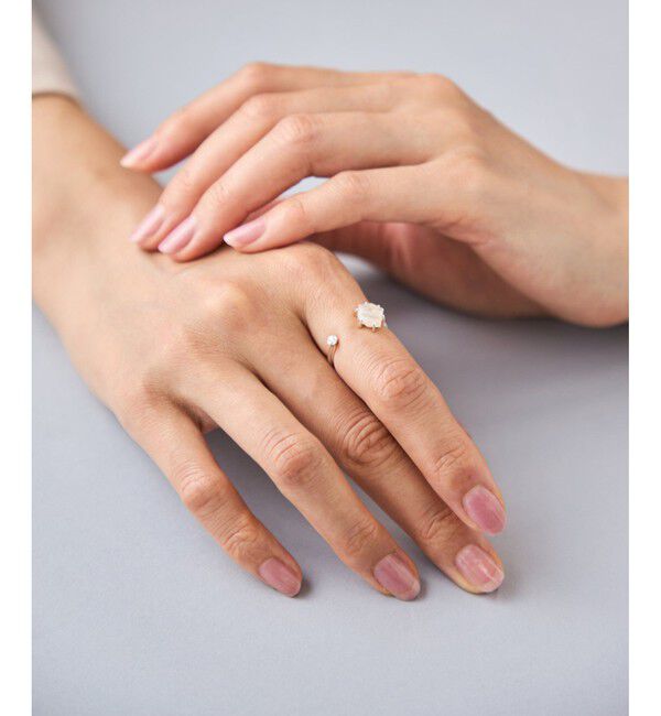 Jouete「[フォークリング] アゲート&times;ジルコニア」|リング|