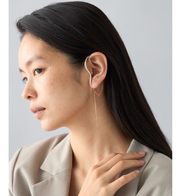 Jouete「[イヤーバングル] チェーン コンビカラー」|イヤーカフ|