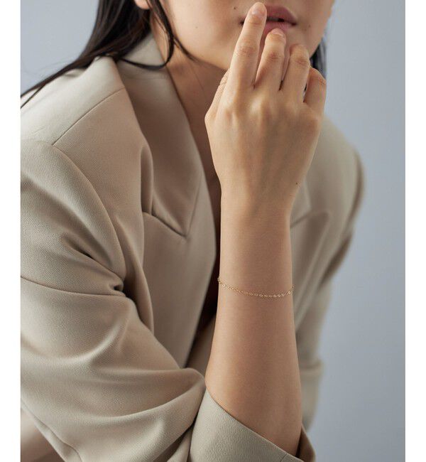 Jouete「K10YG ブレスレット ヘキサゴンチェーン」|ブレスレット・バングル|