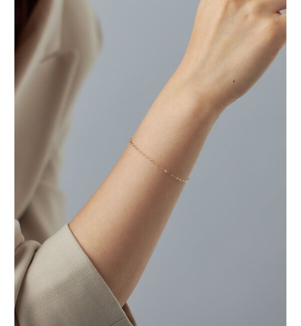 Jouete「K10YG ブレスレット ヘキサゴンチェーン」|ブレスレット・バングル|