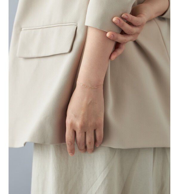 Jouete「K10YG ブレスレット ミックスチェーン」|ブレスレット・バングル|