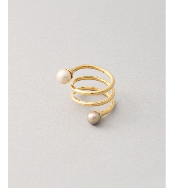 Jouete「リング カラーパール スパイラル」|リング|