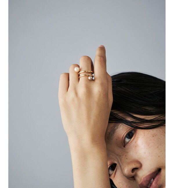 Jouete「リング カラーパール スパイラル」|リング|