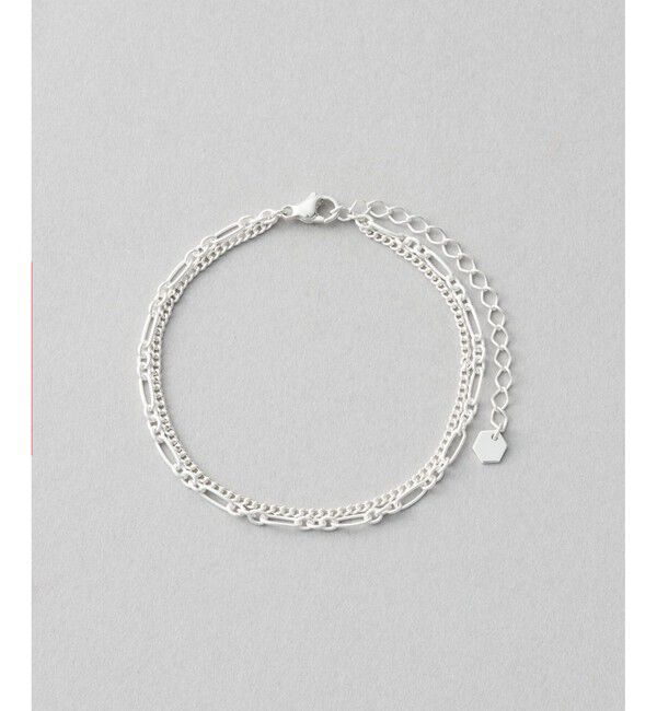 Jouete「ブレスレット フィガロチェーン レイヤード」|ブレスレット・バングル|シルバー