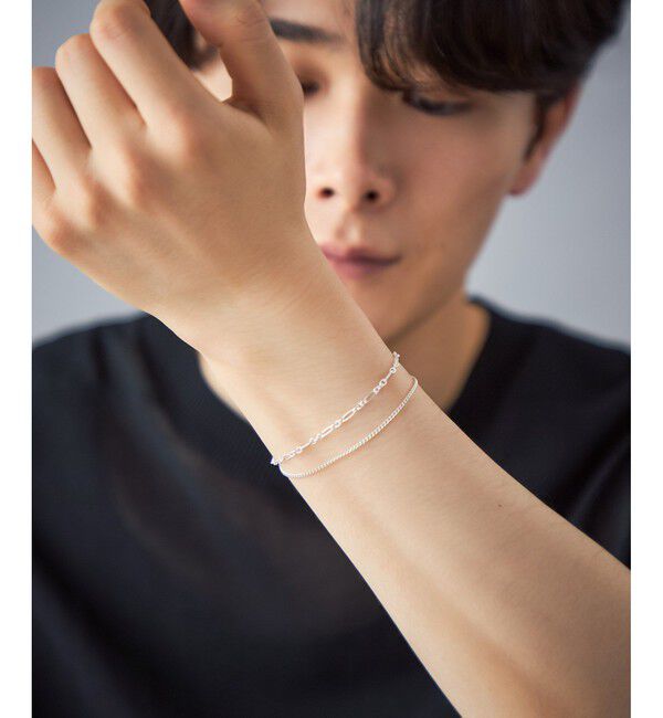 Jouete「ブレスレット フィガロチェーン レイヤード」|ブレスレット・バングル|