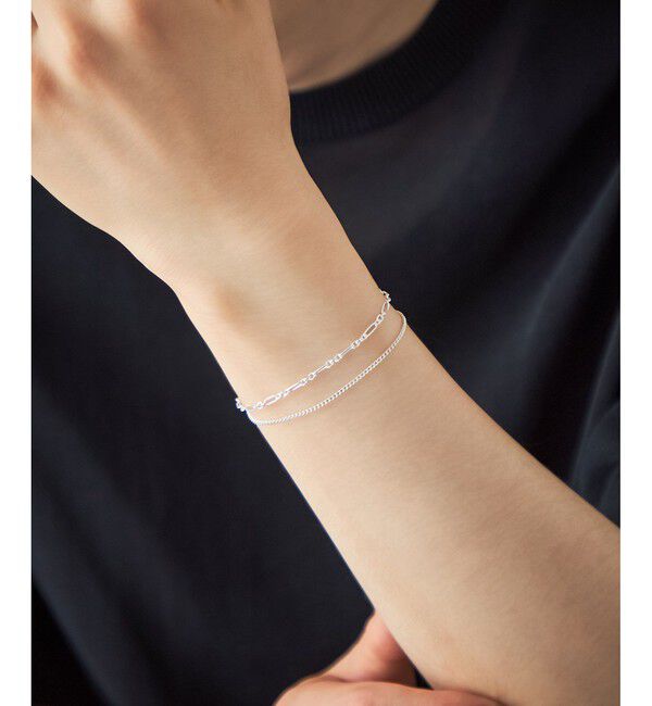 Jouete「ブレスレット フィガロチェーン レイヤード」|ブレスレット・バングル|