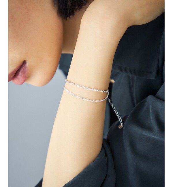 Jouete「ブレスレット フィガロチェーン レイヤード」|ブレスレット・バングル|