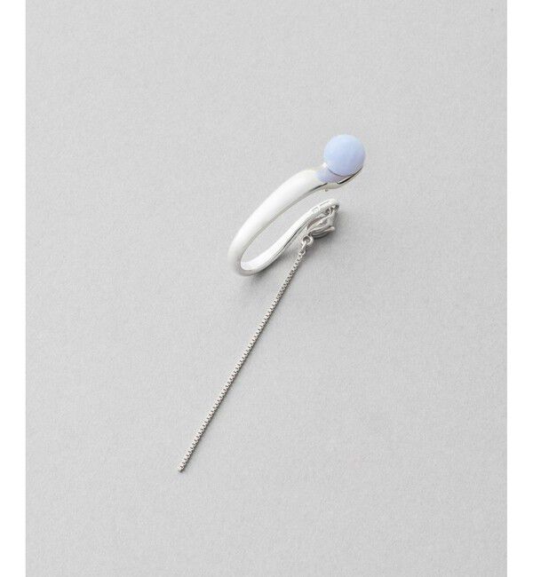 Jouete「[インイヤーカフス] ナチュラルストーン チェーン」|イヤーカフ|シルバー