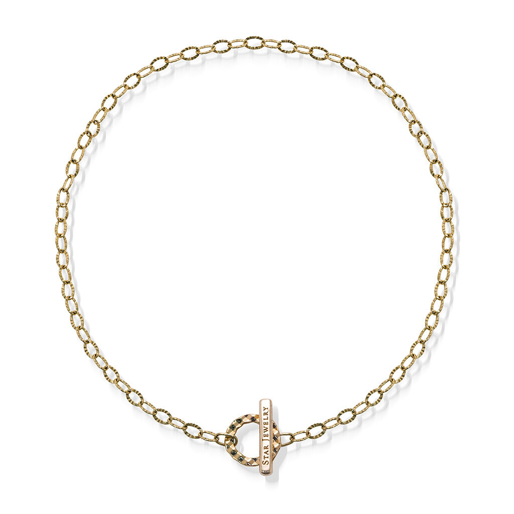 STAR JEWELRY「SPARKLE TEXTURE BRACELET」|ブレスレット・バングル|イエローゴールド