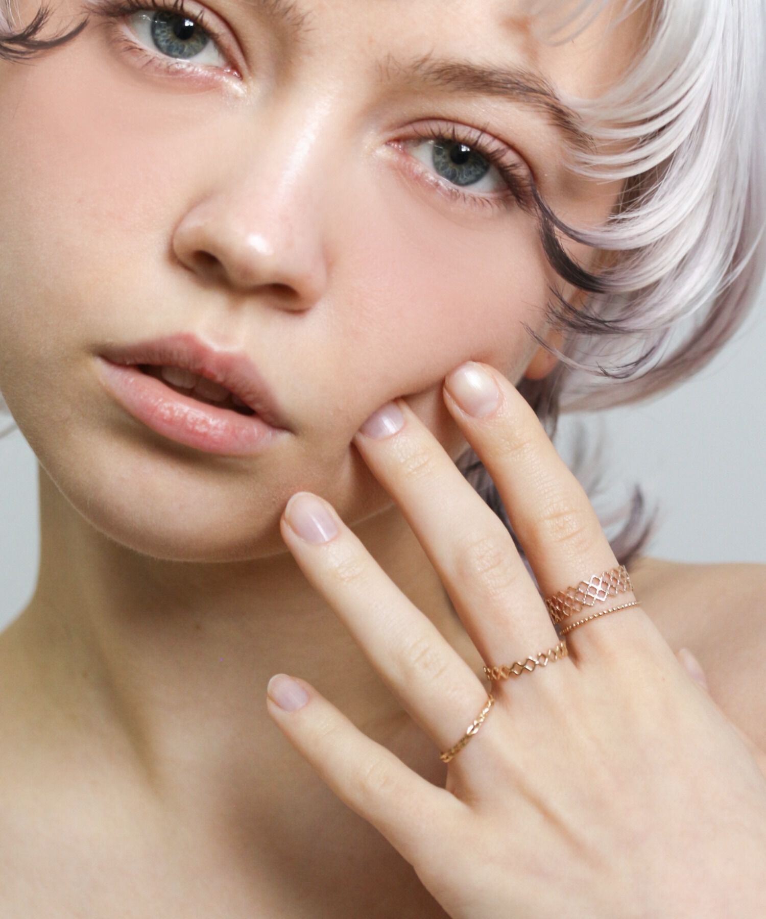  「ゴールド メッシュ リング | K10YG」|リング|