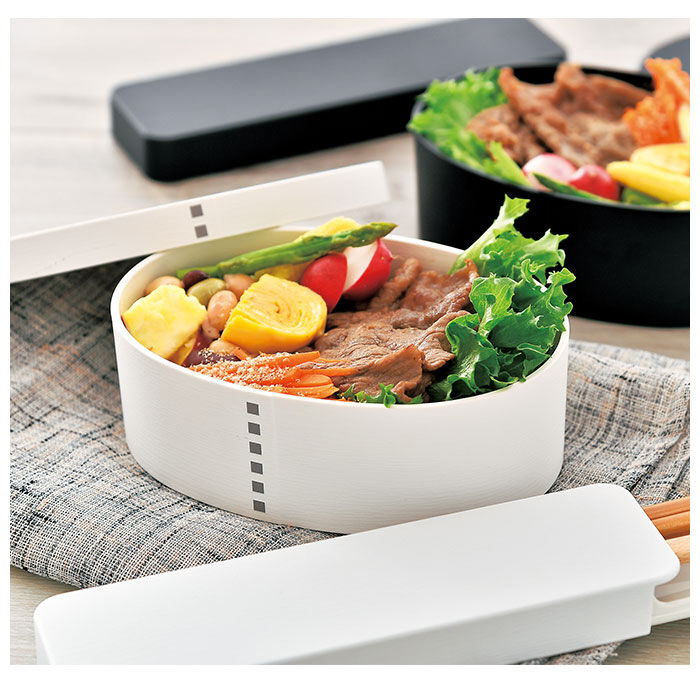 BACKYARD FAMILY「hakoya わっぱ風 通販 ハコヤ 曲げわっぱ風 弁当箱 日本製 レンジ対応 500ml」|食器・キッチングッズ|