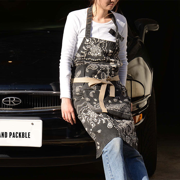 AND PACKABLE「ワークエプロン おしゃれ 通販 レディース メンズ キッチンエプロン エプロン カフェエプロン」|食器・キッチングッズ|